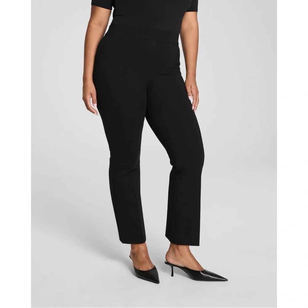 Spanx SPANXsupersmooth PerfectFit Ponte Kick Flare Pant in Classic Black‎